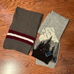 2 Sets of Brooks Brothers Wool Scarf for Men